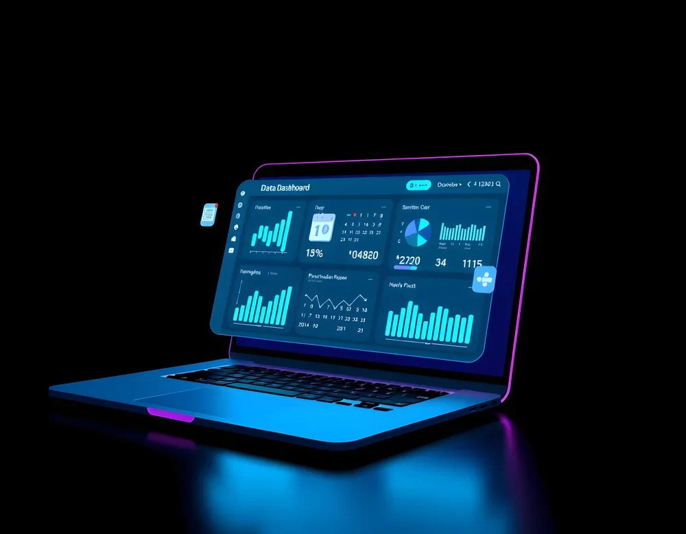 painel-de-dados-no-ecra-de-um-portatil